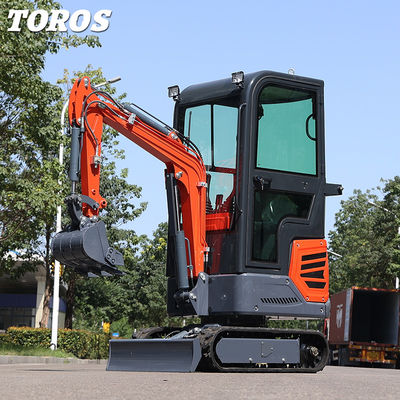 Sangat mudah bermanuver 1.2ton Mini Crawler Excavator 180mm Track Width