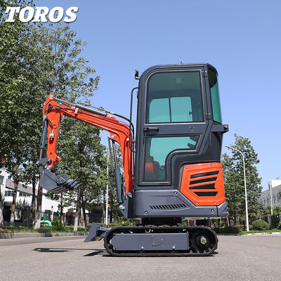 Penggali Mini Crawler 1 Ton yang dapat disesuaikan dengan jarak 405mm