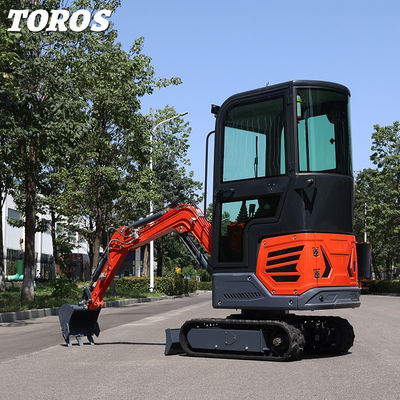 Penggali Mini Crawler 1 Ton yang dapat disesuaikan dengan jarak 405mm