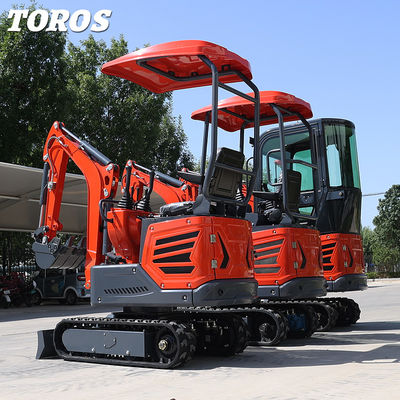 Pekerjaan Kota Diesel Mini Hydraulic Excavator Dengan Max. Menggali Tinggi 2490mm