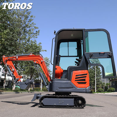Sangat mudah bermanuver 1.2ton Mini Crawler Excavator 180mm Track Width