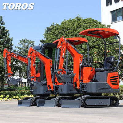 Efisiensi tinggi 1.2T Mini Crawler Excavator Untuk Landscaping Gardening