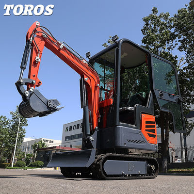 Efisiensi tinggi 1.2T Mini Crawler Excavator Untuk Landscaping Gardening