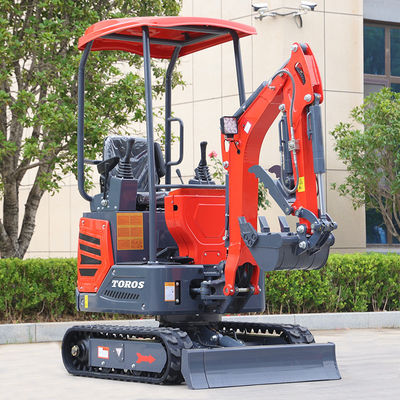 CE bersertifikat Excavator kecil bergelombang 1200kg Peralatan Mini Penggalian