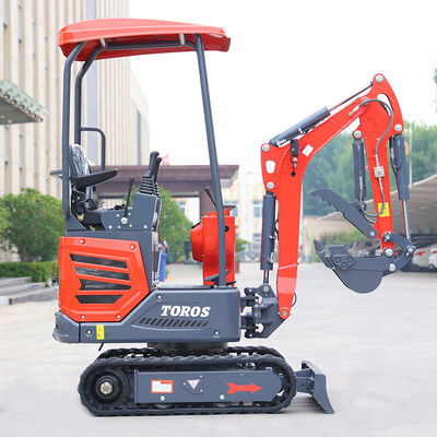 Sangat mudah bermanuver 1.2ton Mini Crawler Excavator 180mm Track Width