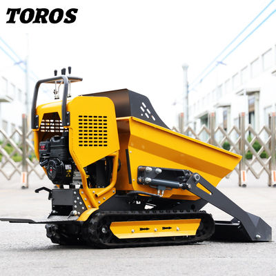 Kuning 15-20Tons Tracked Mini Dumper Dengan Air / Hydraulic Brakes