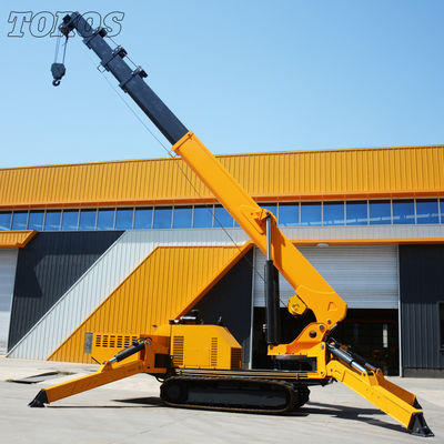 Rentang 16,8m TOROS Spider Crane Terlacak Untuk Teknik Ruang Sempit