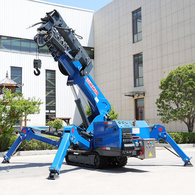 Crane Laba-laba Kecil yang dapat disesuaikan 3t Mini Crawler Crane 16,8m Span