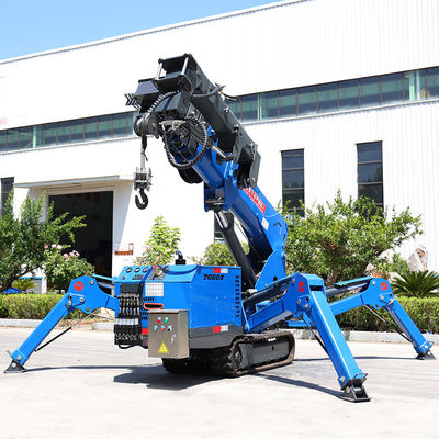 Crane Laba-laba Kecil yang dapat disesuaikan 3t Mini Crawler Crane 16,8m Span