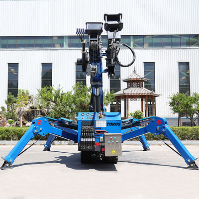 16m Max. Tinggi Angkat Tracked Spider Crane Efisiensi energi Operasi sederhana