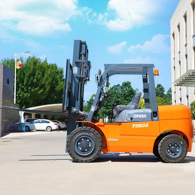 Forklift Diesel Heavy Duty Hydraulic yang disesuaikan 3-4 meter panjang