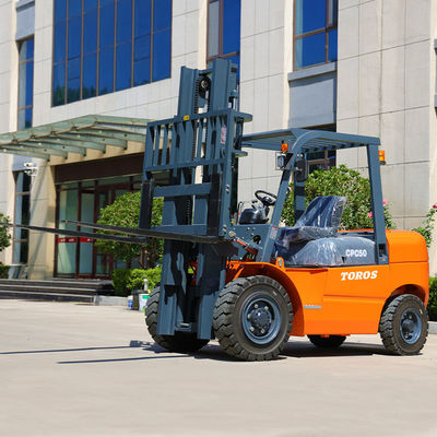 1-2 Meter Panjang 3000kg Diesel Forklift Pengolahan Bahan Untuk Gudang
