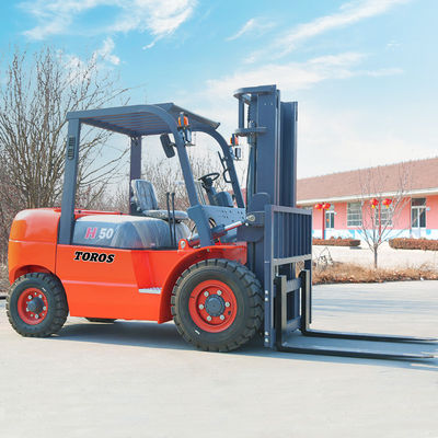Angkat Berat 2-3 Ton Diesel Forklift 3-4 Meter Total Panjang