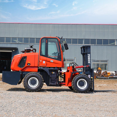Industri Pertambangan Cuaca Ekstrim Tanah Bergelombang Forklift 4,5 Ton
