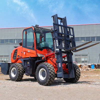 Industri Pertambangan Cuaca Ekstrim Tanah Bergelombang Forklift 4,5 Ton