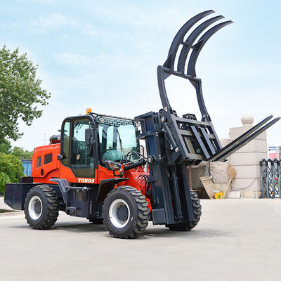 Forklift outdoor kecil berkinerja tinggi dengan tipe kabin tertutup