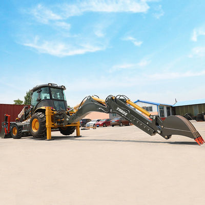 Mesin Loader Backhoe Paling Kuat 2400r/Min Kecepatan Cepat