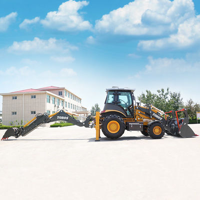 1m3 Bucket Backhoe Loader Machine Untuk Pekerjaan Konstruksi Ramah Pengguna