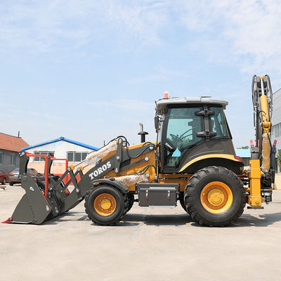 Kuat semua dalam satu Backhoe Excavator Loader Dengan 1m3 Ember Kapasitas