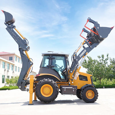 EURO 5 Multipurpose Small Backhoe Loader Machine Dengan Wheel Base 2200mm