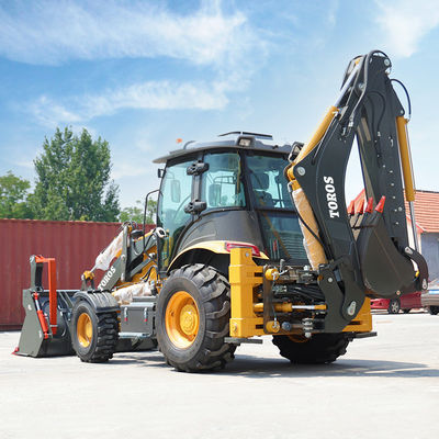 5800/7100mm Max Digging Backhoe Loader Mesin Efisiensi Tinggi