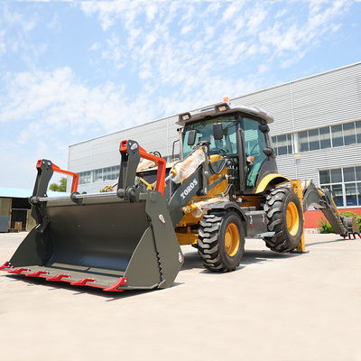 2500kg Nominal Loading Heavy Duty Backhoe Loader Mesin Untuk Konstruksi