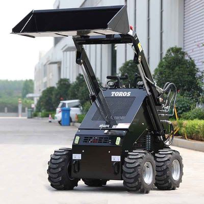 2-4Mph Mini Skid Steer Loader Dengan 2 Tipping Load Closed Loop Sistem Hidraulik