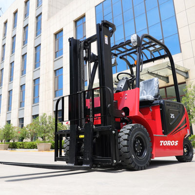 4-6m Ban Pneumatik Listrik Jangkauan Truk Forklift Listrik Counter Balance