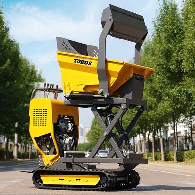 Efisien Mini Dumper 0,5 Ton 500kg Beban Maksimum 1.1l Kapasitas Minyak Mesin