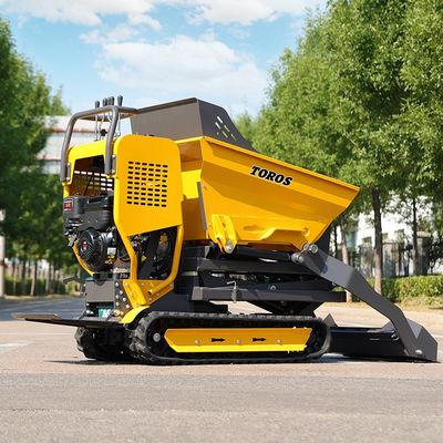 Kecepatan berjalan 1,7/3,5 Km/H Mini Crawler Dumper 10hp Daya mesin Untuk lansekap