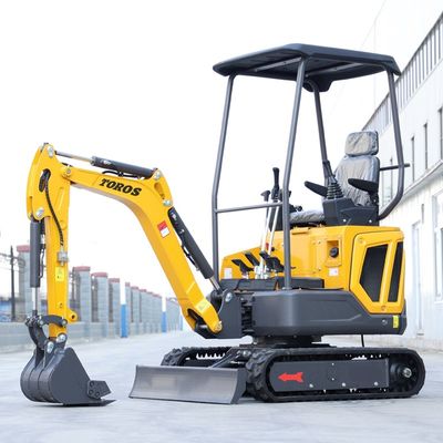 3060mm Total Panjang Kompak Crawler Excavator 1 Ton Dengan 8kn Maksimal Excavation Force