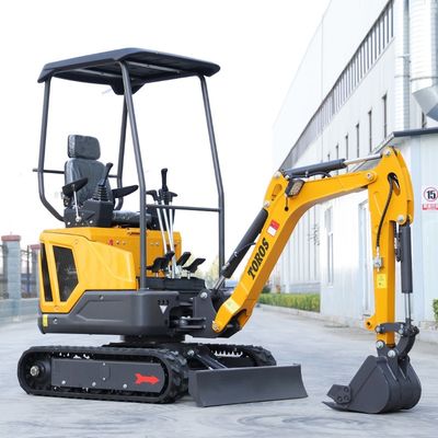 Mini Track Excavator yang dapat diandalkan 920mm Track Center Distance 10rpm Kecepatan berputar