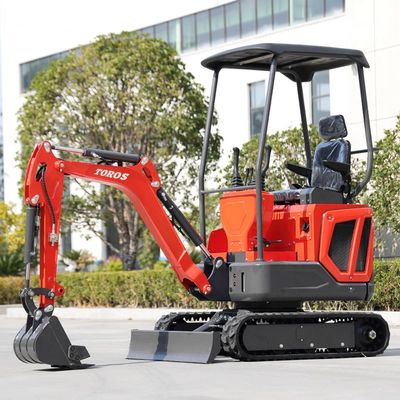 Kecepatan putar 10 rpm Mini Crawler Excavator 16mpa Untuk Proyek Konstruksi