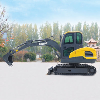 Tinggi Penggalian Maks 4450mm Mesin Mini Digger Dengan Panjang Tongkat 1240mm