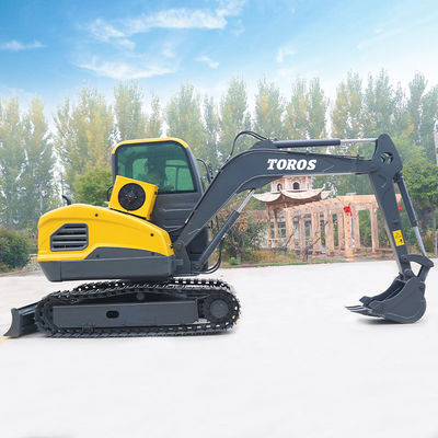 Max Dumping Height 3050mm Mini Excavator Machine Dengan Kecepatan Swing Unit 8rpm