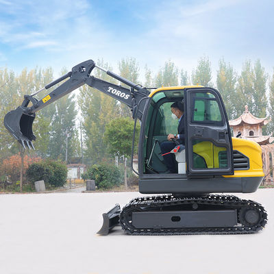 1400mm Wheel Base Mesin Penggali Kecil Dengan 1820mm Min Tail Swing Radius