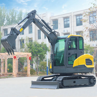 Max Dumping Height 3050mm Mini Excavator Machine Dengan Kecepatan Swing Unit 8rpm