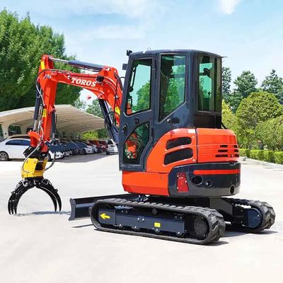 Toros 3,5 Ton Mini Excavator Dengan Mesin Kubota Micro Digger Mult Functions bagger