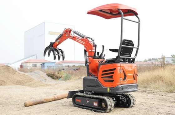 Mini excavator 1200kg berat operasi, mesin Kubota