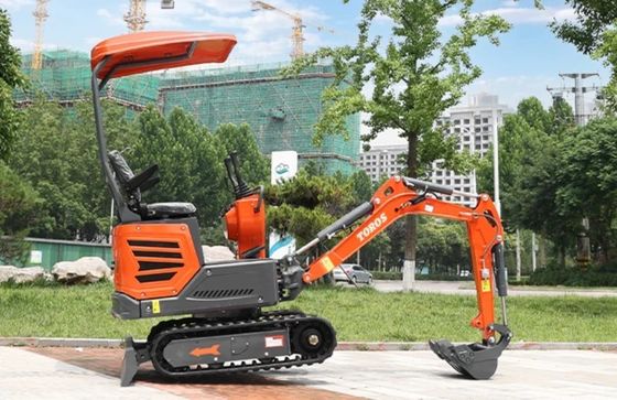 Mini excavator 1200kg berat operasi, mesin Kubota