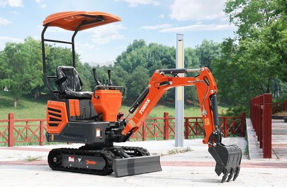 Mini excavator 1200kg berat operasi, mesin Kubota