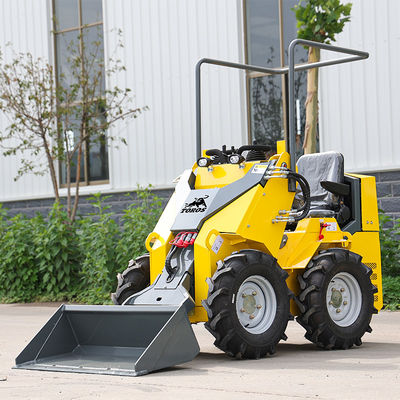 Mini Skid Steer Loader Disetujui EPA Loader Crawler Kecil Bertenaga Diesel Pilihan warna ganda