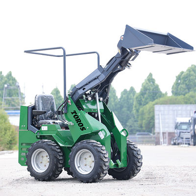 Mini Skid Steer Loader Disetujui EPA Loader Crawler Kecil Bertenaga Diesel Pilihan warna ganda