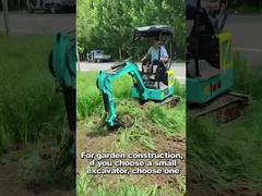 19KW Toros Mini Excavator Hidraulik 1,5 Ton Mini Digger Penggunaan Rumah