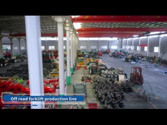 Sumber Daya Diesel 4wd Terrain Forklift Heavy Duty