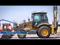 Peralatan Loader Backhoe Besar Multifungsi 8300kg Berat Total