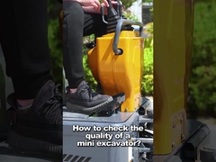 1200kg Kabin tertutup Diesel Kompak Mini Digger 30° Max Gradeability